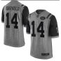 Men's York Jets 14# Sam Darnold Limited Game Gray Stitched Jersey