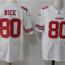 Men's San Francisco 49ers #80 Jerry Rice Elite White Stitched Jersey