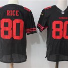 Men's San Francisco 49ers #80 Jerry Rice Elite Black Stitched Jersey