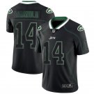 Men's York Jets 14# Sam Darnold Limited Black Shadow Stitched Jersey