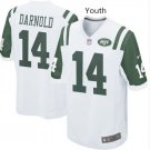 Youth York Jets 14# Sam Darnold Limited White Stitched Jersey