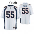 Youth Denver Broncos 55# Bradley Chubb Game White Stitched Jersey