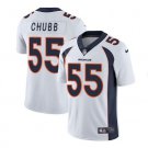 Men's Denver Broncos 55# Bradley Chubb Limited White Stitched Jersey