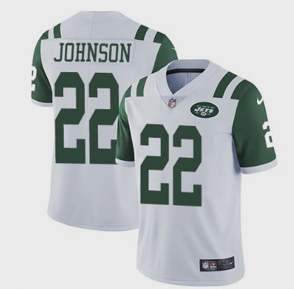 Men's York Jets #22 Trumaine Johnson Limited White Stitched Jersey