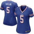 Women's Buffalo Bills #5 Tyrod Taylor Game Blue Stitched Jersey