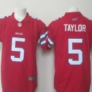 Men's Buffalo Bills #5 Tyrod Taylor Limited Red Stitched Jersey