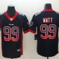 Men's Houston Texans #99 J.J. Watt Limited Drift Navy Blue Stitched Jersey