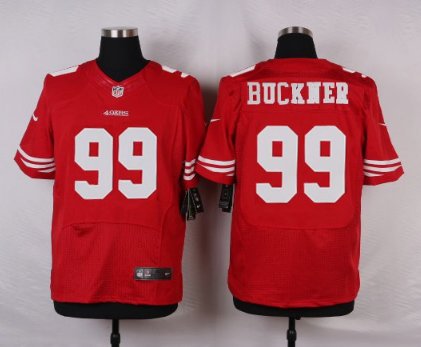 Men's San Francisco 49ers #99 DeForest Buckner Elite Red Stitched Jersey
