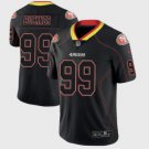 Men's San Francisco 49ers #99 DeForest Buckner Limited Black shadow Stitched Jersey