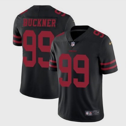 Men's San Francisco 49ers #99 DeForest Buckner Limited Black Stitched Jersey