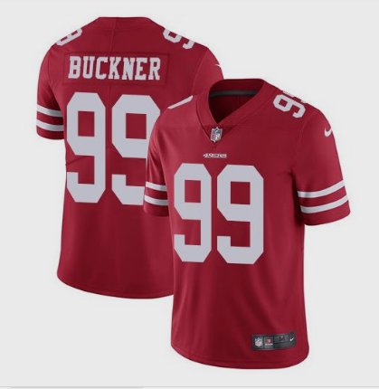 Men's San Francisco 49ers #99 DeForest Buckner Limited Red Stitched Jersey