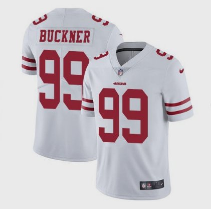Men's San Francisco 49ers #99 DeForest Buckner Limited White Stitched Jersey