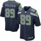Men's Seattle Seahawks 89# Doug Baldwin Game Navy Blue Stitched Jersey