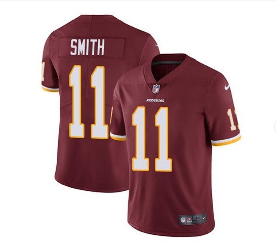 Men's Washington Redskins #11 Alex Smith Limited Red Burgundy Stitched Jersey