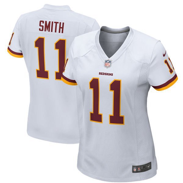 Women's Washington Redskins #11 Alex Smith Game White Stitched Jersey