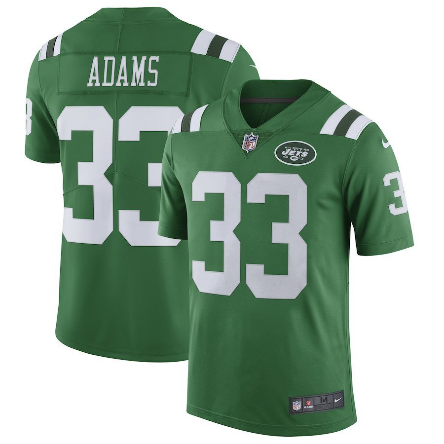 Men's York Jets #33 Jamal Adams Limited Green Stitched Jersey
