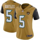 Women's Jacksonville Jaguars 5# Blake Bortles Limited Gold Stitched Jersey