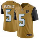 Men's Jacksonville Jaguars 5# Blake Bortles Limited Gold Stitched Jersey