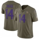 Men's Vikings #14 Stefon Diggs Salute to Service Stitched Jersey