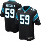 Men's Carolina Panthers 59# Luke Kuechly Game Black Stitched Jersey