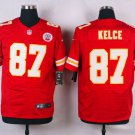Men's Kansas City Chiefs 87# Travis Kelce Elite Red Stitched Jersey