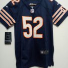 Youth Chicago Bears 52# Khalil Mack Game Navy Blue Stitched Jersey