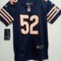 Youth Chicago Bears 52# Khalil Mack Game Navy Blue Stitched Jersey