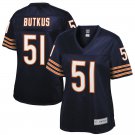 Women's Chicago Bears 51# Dick Butkus Navy Blue Stitched Jersey