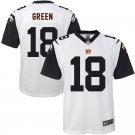 Youth Cincinnati Bengals 18# A.J. Green White Stitched Jersey