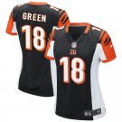 Women's Cincinnati Bengals 18# A.J. Green Black Stitched Jersey