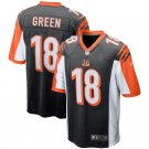 Men's Cincinnati Bengals 18# A.J. Green Game Black Stitched Jersey