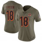Women's Cincinnati Bengals 18# A.J. Green salute to service Stitched Jersey