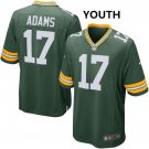 Youth Green Bay Packers 17# Davante Adams Green Stitched Jersey