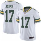 Men's Green Bay Packers 17# Davante Adams Limited White Stitched Jersey