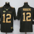 Men's Green Bay Packers #12 Aaron Rodgers salute to service Stitched Jersey