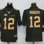 Men's Green Bay Packers #12 Aaron Rodgers salute to service Stitched Jersey