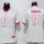 Women's Green Bay Packers #12 Aaron Rodgers Limited White Stitched Jersey