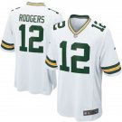 Men's Green Bay Packers #12 Aaron Rodgers Game White Stitched Jersey