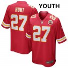 Youth Kansas City Chiefs 27# Kareem Hunt Red Stitched Jersey