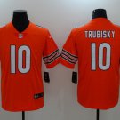 Youth Chicago Bears 10# Mitchell Trubisky Orange Stitched Jersey