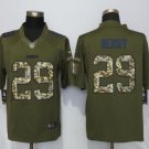 Men's Kansas City Chiefs 29# Eric Berry salute to service Stitched Jersey