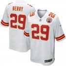 Men's Kansas City Chiefs 29# Eric Berry Game White Stitched Jersey