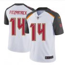 Men's Tampa Bay Buccaneers 14# Ryan Fitzpatrick Limited White Stitched Jersey