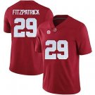 Men's Alabama Crimson Tide #29 Minkah Fitzpatrick College Red Stitched Jersey
