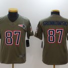 Youth Patriots 87# Rob Gronkowski salute to service Stitched Jersey