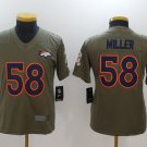 Youth Denver Broncos 58# Von Miller salute to service Stitched Jersey