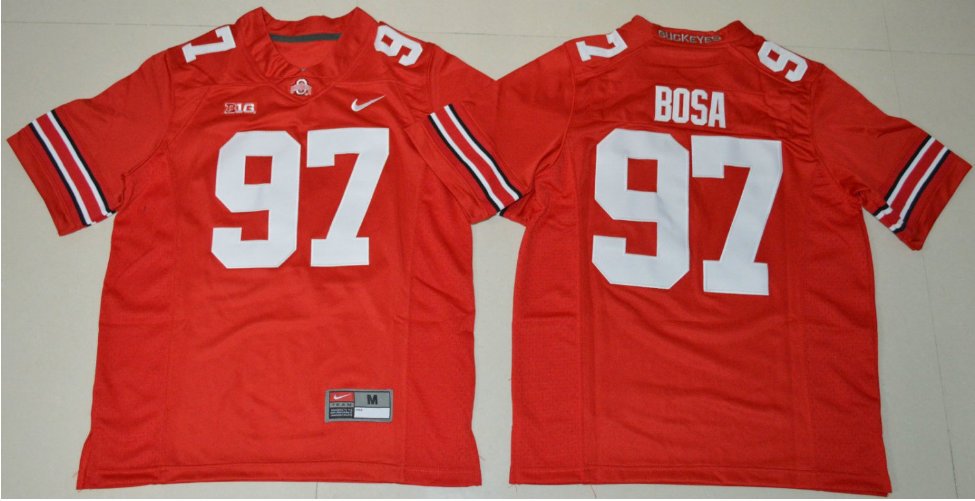 Youth Ohio State Buckeyes #97 Joey Bosa College Red Stitched Jersey