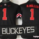 Youth Ohio State Buckeyes 1# Braxton Miller College Black Stitched Jersey