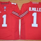 Men's Ohio State Buckeyes 1# Braxton Miller College Red Stitched Jersey