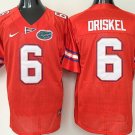 Men's Florida Gators 6# Jeff Driskel College Orange Stitched Jersey